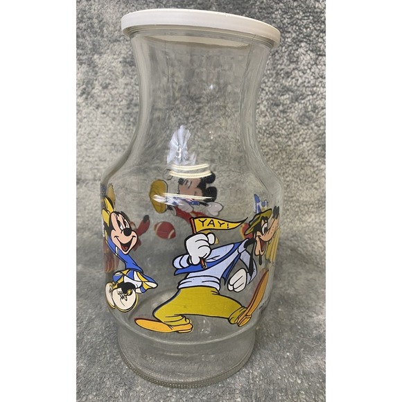 The Walt Disney Productions Mickey & Friends Sports Glass Canister With Lid - Picture 3 of 10